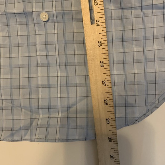 J Crew Performance Shirt Men XS Blue Plaid Slim Fit Button Down Preppy Shirt $98 - Picture 8 of 9